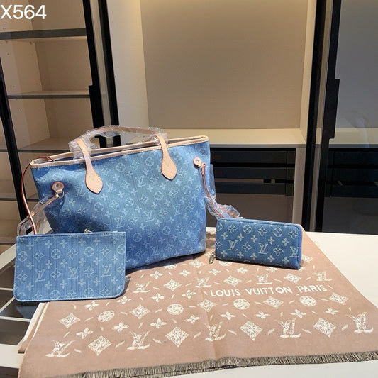 【ルイヴィトン】3点セット☆餃子バッグ|手提げ&肩掛け可能|シンプルで実用的♪数量限定!