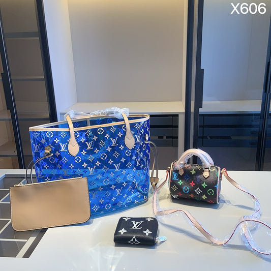 【ルイヴィトン】4点セット☆Neverfullインナーバッグ付き|Speedy Nanoとの完璧なシリーズコレクション!
