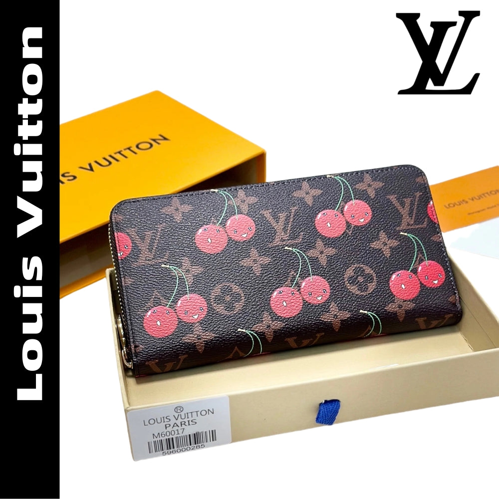 【ルイヴィトン】 ジッピー・ウォレット モノグラム ♪ チェリー