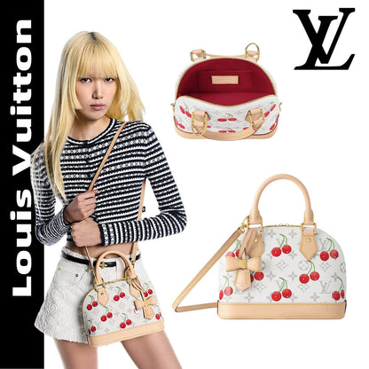 【ルイヴィトン】新作コラボLV x TMアルマBB さくらんぼ ハンドバッグ M14234