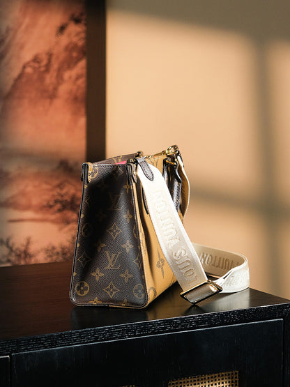 【ルイヴィトン】★大人気★男女共に人気OnTheGo PM 両面異色｜入手困難M46373